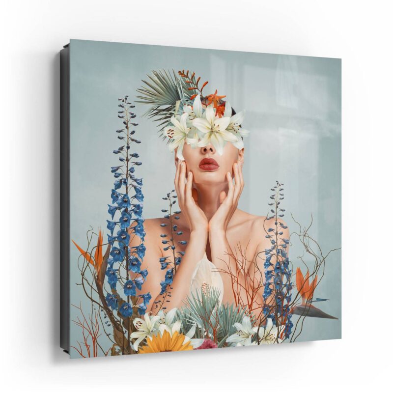 Nackte Frau mit Blumen – Bild 4