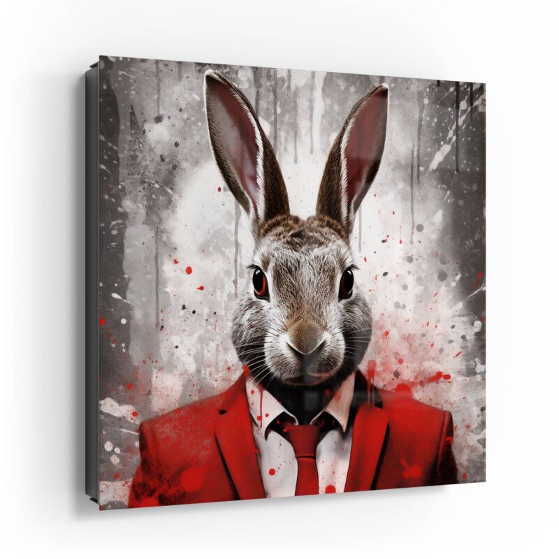 Eleganter Hase in Rot – Bild 4