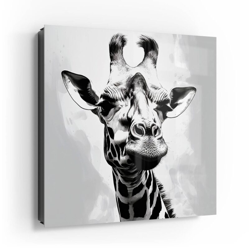 Monochromer Giraffenblick – Bild 4