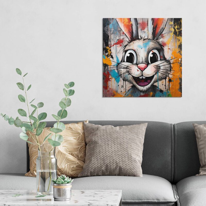 Bunter Graffiti-Hase – Bild 2