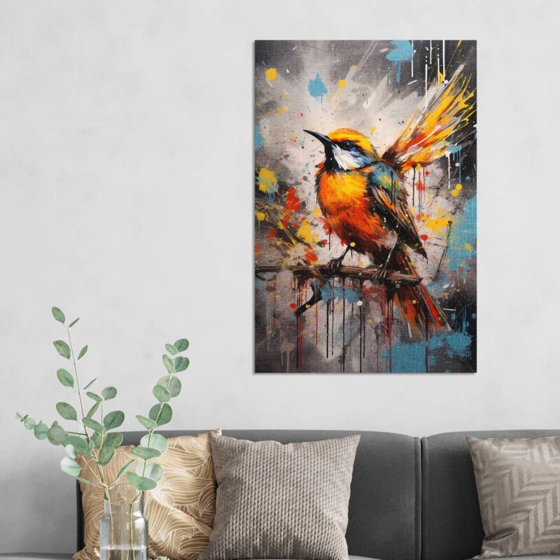 Lebendiger Farbenvogel – Bild 5