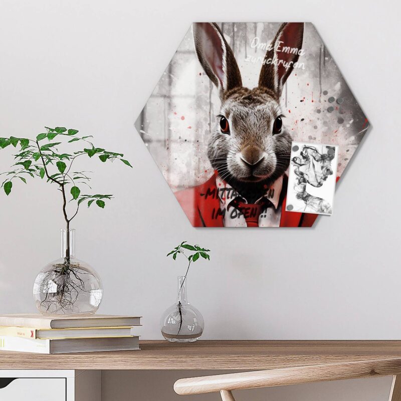 Eleganter Hase in Rot – Bild 6