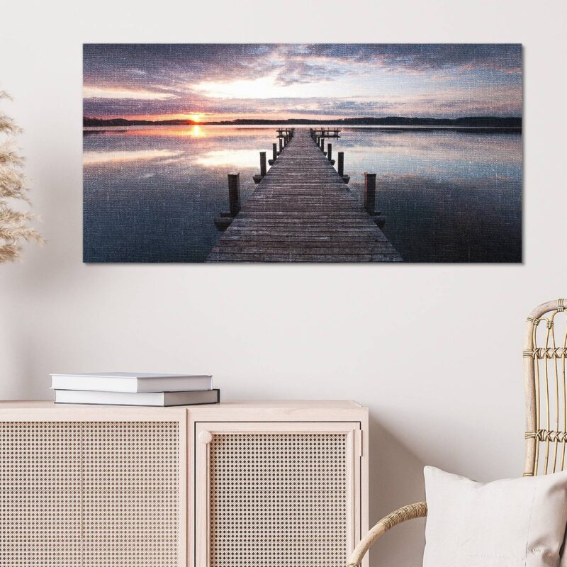 Steg bei Sonnenuntergang – Bild 2