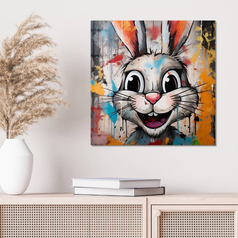 Bunter Graffiti-Hase – Bild 3