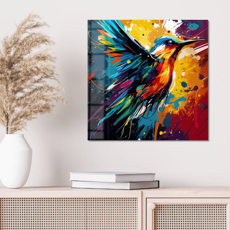 Farbenflug des Vogels – Bild 3